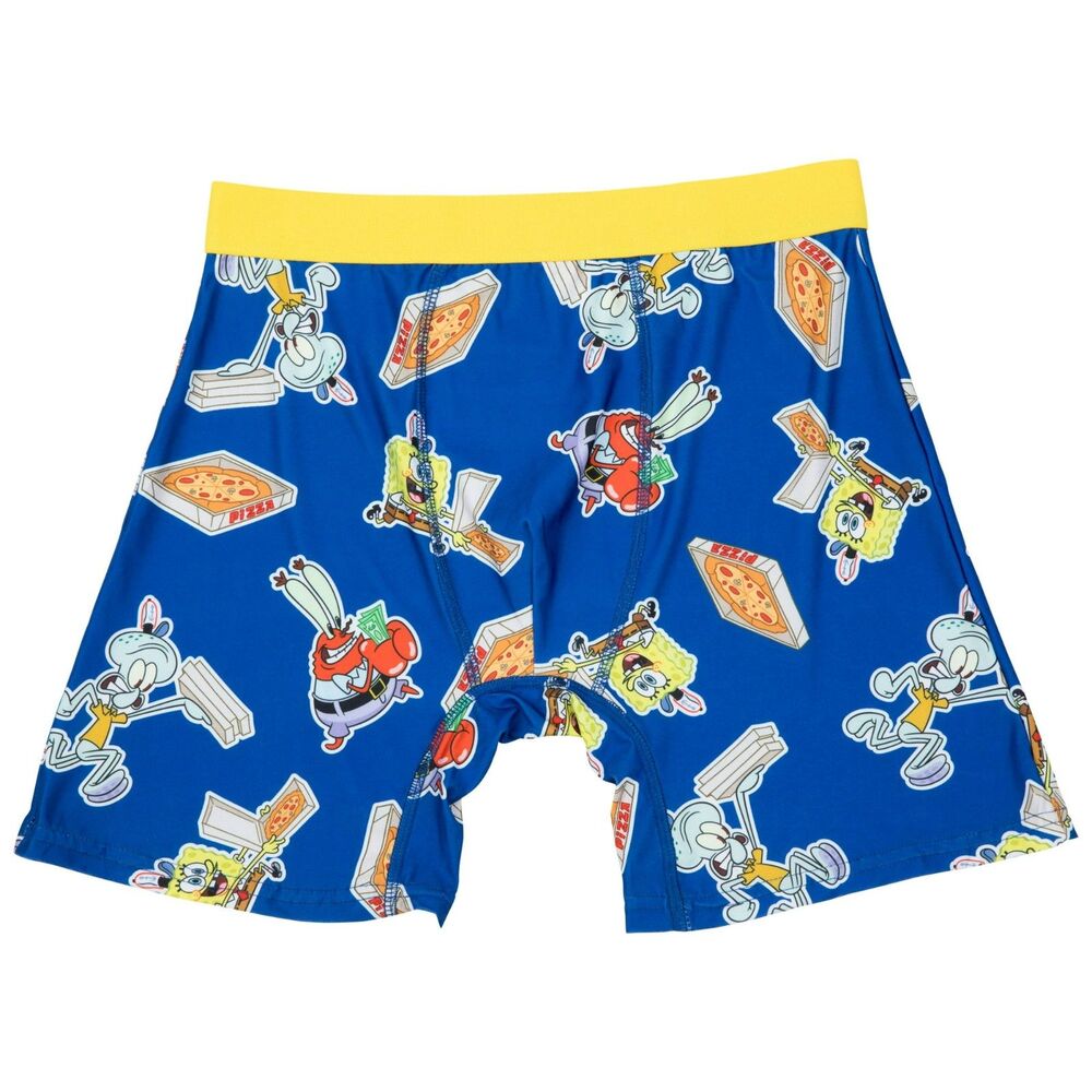 Nickelodeon SpongeBob SquarePants "Krusty Krab Pizza" Men's Boxer Brief - Large